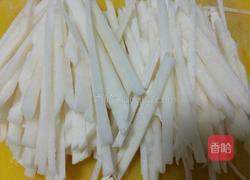 凉拌白地瓜的做法图解3