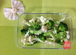凉拌西兰花 花菜新吃法的做法图解3