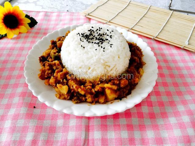 土豆泥盖饭