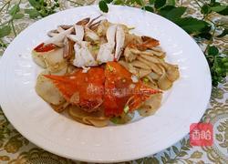 蟹炒年糕的做法图解6