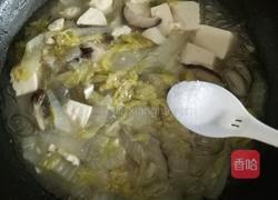 白菜粉丝炖豆腐的做法图解7