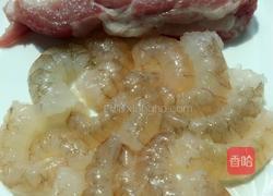 碧绿蒸肉丸的做法图解2