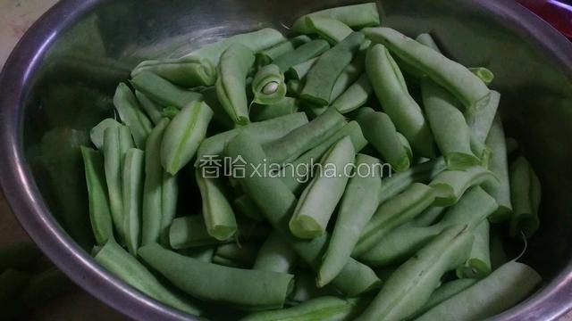 豆角掰成寸