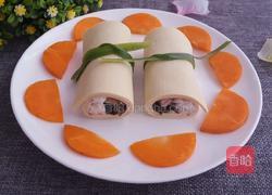 豆腐皮蟹肉卷的做法图解9