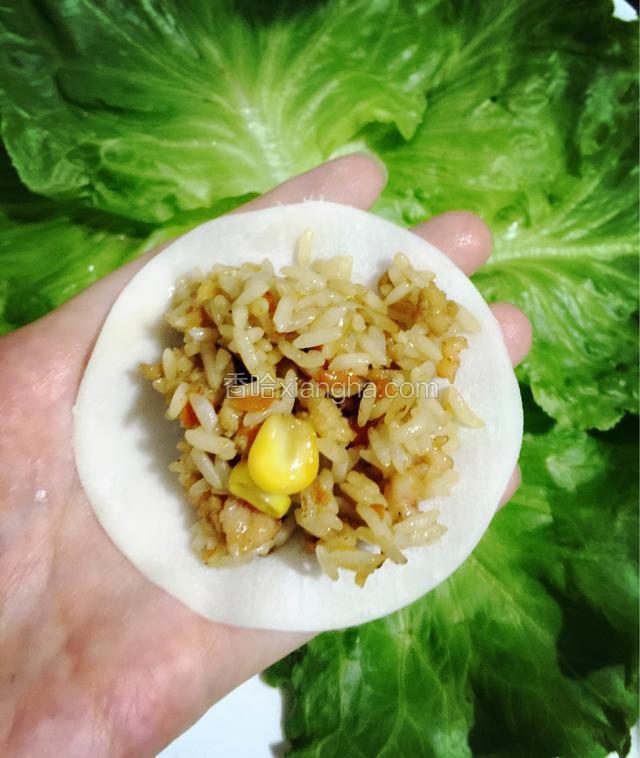 一个饺子皮包一勺馅