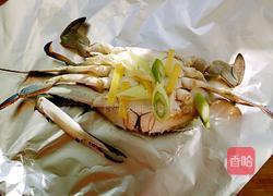 锡纸烤蟹的做法图解4