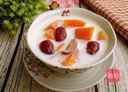 鲜奶炖木瓜的做法图解4