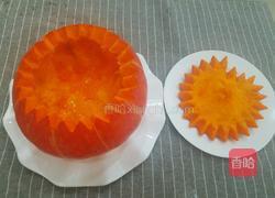 南瓜盅蒸饭的做法图解3