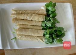 豆皮香菜卷的做法图解5