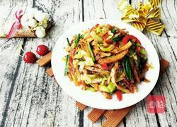 家常四鲜炒饼的做法图解8