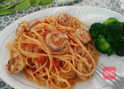 鲜虾番茄意大利面的做法图解12