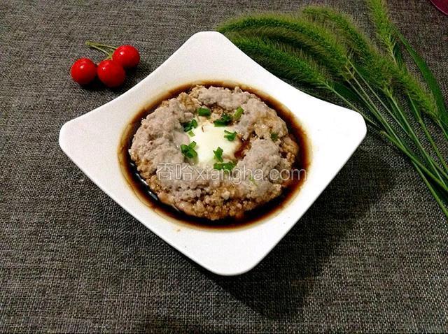 肉饼子蒸蛋