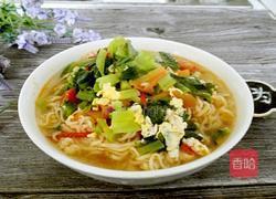 小白菜泡面的做法图解8