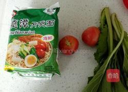 小白菜泡面的做法图解1