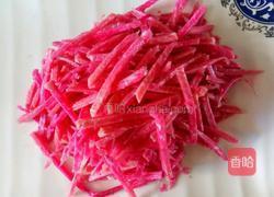 凉拌心里美萝卜丝的做法图解3