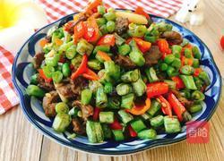 牛肉炒豇豆的做法图解1