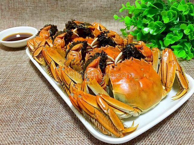 清蒸河蟹