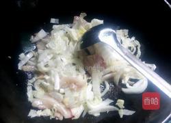 白菜炒肉的做法图解3