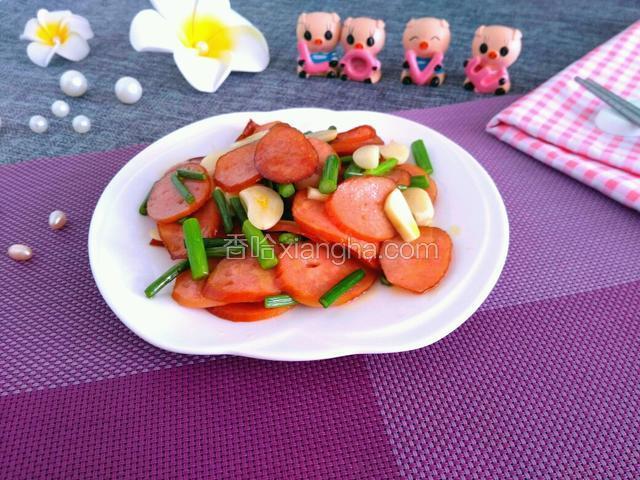 大蒜炒香肠