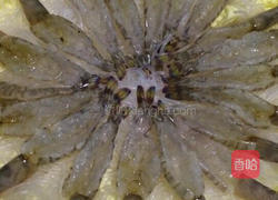 蒜蓉粉丝娃娃菜蒸开边虾的做法图解8