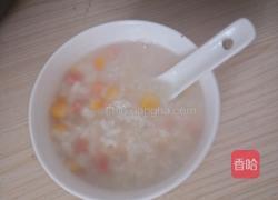 玉米火腿粥的做法图解4