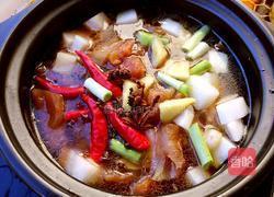 白萝卜炖牛筋的做法图解5