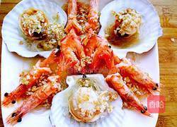 扇贝蒸蒜蓉大虾的做法图解23