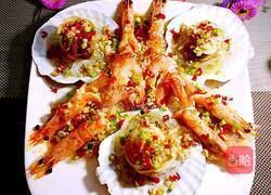 扇贝蒸蒜蓉大虾的做法图解25