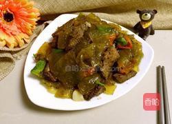 猪肝炒粉皮的做法图解8