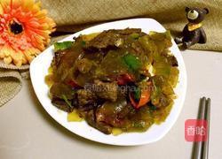 猪肝炒粉皮的做法图解9