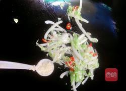 炒白菜丝的做法图解4