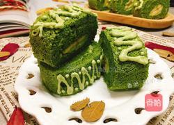 抹茶树干蛋糕卷的做法图解21