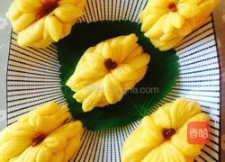 奶油南瓜莲花卷的做法图解7