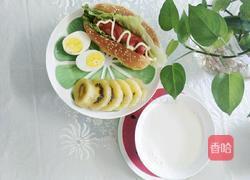 儿童早餐热狗包鸡蛋奇异果牛奶的做法图解8