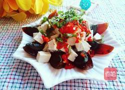 香菜皮蛋拌豆腐的做法图解5