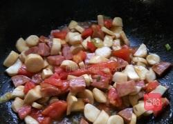 番茄杏鲍菇炒香肠的做法图解8