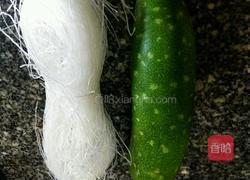 节瓜虾米粉丝煲的做法图解1