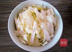 白菜炖冻豆腐的做法图解2