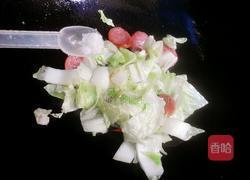 白菜炒香肠的做法图解4