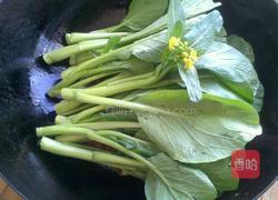 海米油菜苔的做法图解3