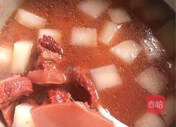 白萝卜炖牛肉的做法图解4