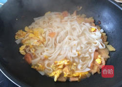 番茄鸡蛋汤河粉的做法图解4