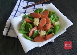 青椒火腿的做法图解6