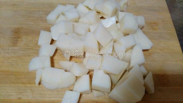 土豆切块