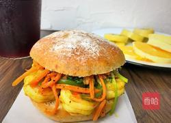 泰式鲜虾汉堡的做法图解10