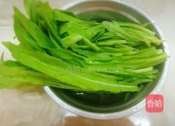 白灼油麦菜的做法图解1