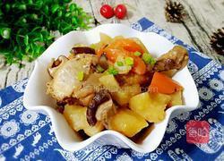 土豆蘑菇炖鸡块的做法图解8