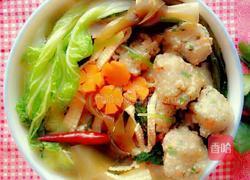 青菜水煮丸子的做法图解11