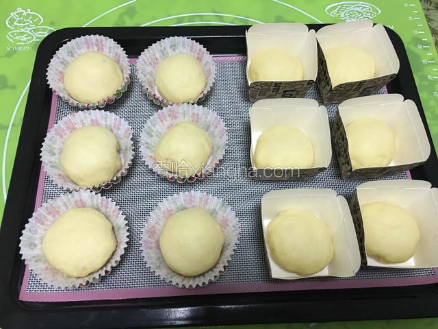 面团整形放入烤盘