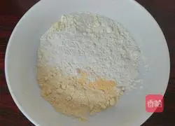 Illustration of how to make grain pancakes and fruits 1
